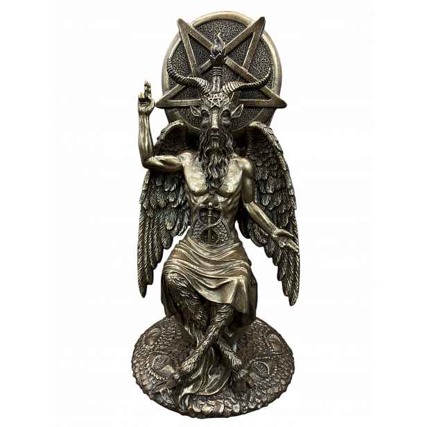Figurka Baphomet sedící na globusu Veronese WU77950A1