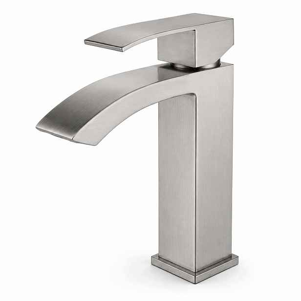 Stojící Koupelnová Baterie Inox Kartáčovaná S Perlátorem 165 MM