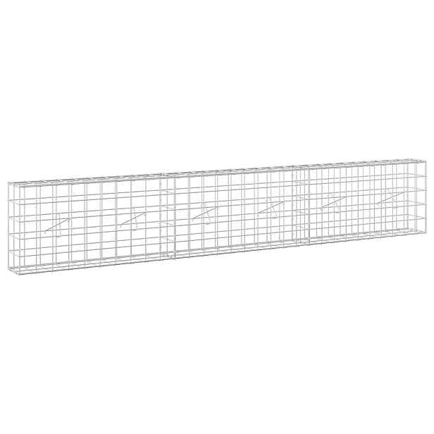 vidaXL Gabion s drátem 5 mm a síťkou 10x10 cm 300x20x50 cm