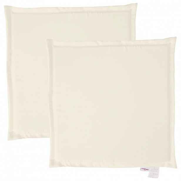 vidaXL Podsedáky na zahradní nábytek 2 ks krémové 45x45x2 cm čtvercové