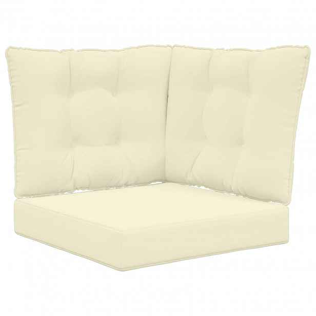 vidaXL Venkovní polštář na pohovku Polyester Krémová 50,5 x 50,5 cm