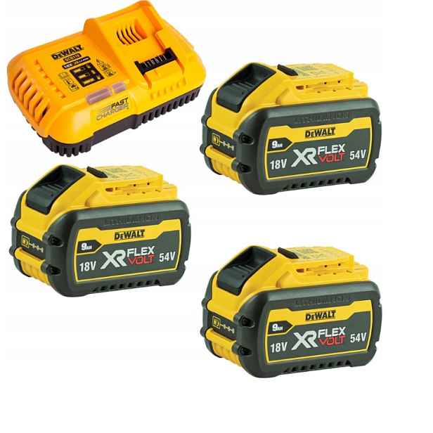 Dewalt Akumulátor 3 x DCB547 9,0 Ah Nabíječka DCB118X3
