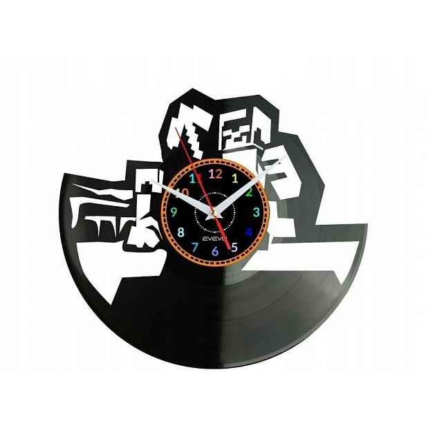 Kostky Dárek Originální dekorace do domu Hodiny z vinylové desky