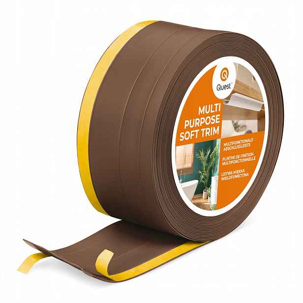 Pvc dokončovací lišta 4v1 samolepicí, 120 mm, 10 m, hnědá, W2