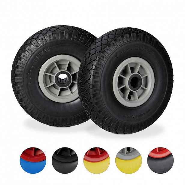 Relaxdays KOLO Černošedé 2ks-set neprorazitelné 26 cm