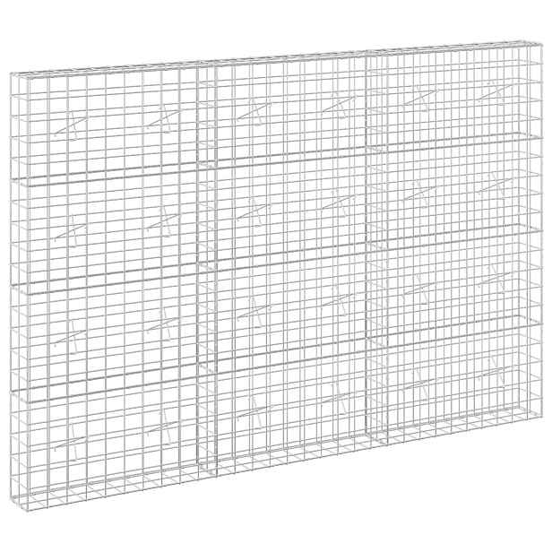vidaXL Gabion s drátem 5 mm a síťkou 10x10 cm 300x20x200 cm