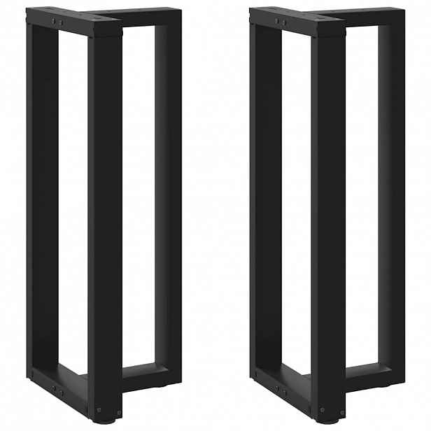 vidaXL Nohy barového stolu ve tvaru T, 2 ks, černé, 40 x 35 x (100-101) cm, ocel