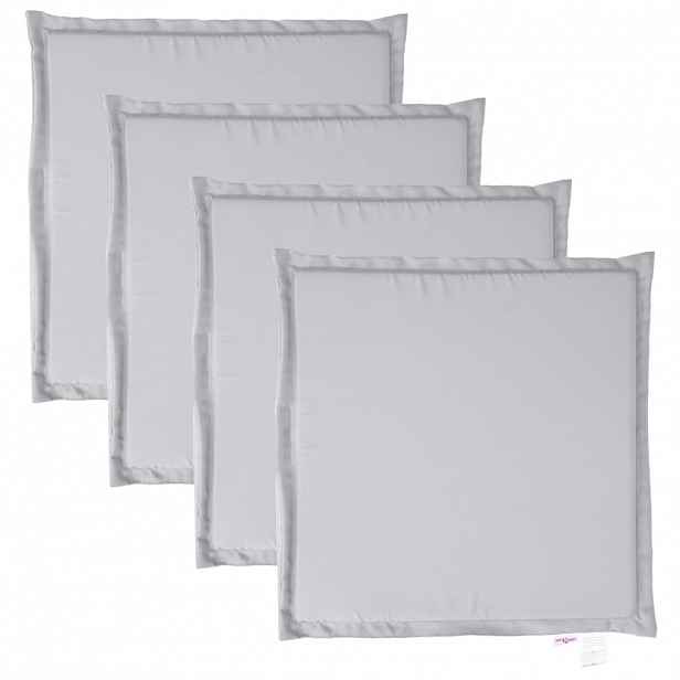 vidaXL Podsedáky na zahradní nábytek 4 ks šedé 45x45x2 cm čtvercové