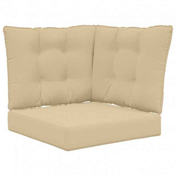 vidaXL Venkovní polštář na pohovku Polyester Béžová 50,5 x 50,5 cm