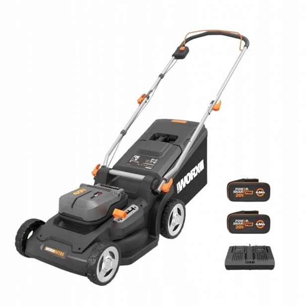 Worx WG745E Bezkartáčová Akumulátorová Sekačka 41 cm 2x20 V 2x4,0 Ah 50 L