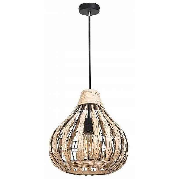 Závěsná béžová lampa Zahara tropická nad jídelní stůl Rabalux