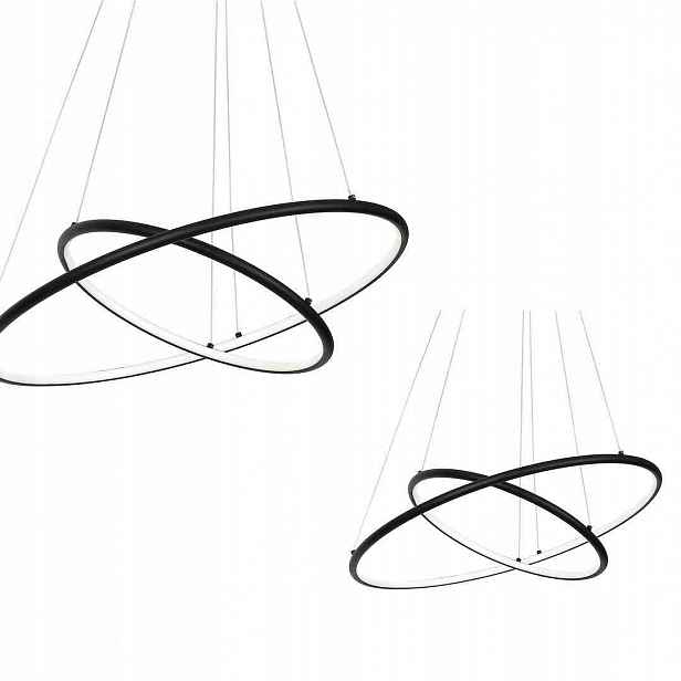 Závěsná lampa Milagro Orion Black 53W Led 3710lm 3000K Nastavitelná 60 cm