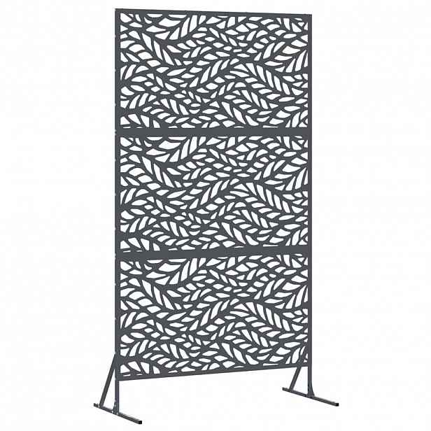 vidaXL Obrazovka pro soukromí 100 x 50 x 180 cm Ocel Antracitová