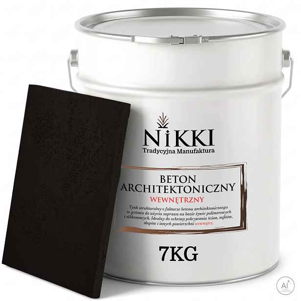 Dekorativní omítka s Betonu strukturou, vnitřní 7 kg, černá RAL9005, výkonná