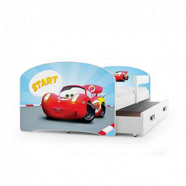 Dětská postel LUKI 160x80 cm Cars Borovice