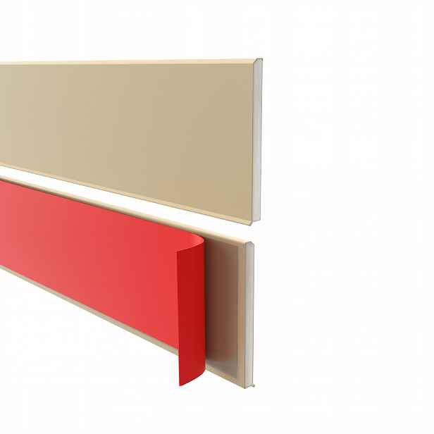 Podlahová lišta samolepicí Pvc, Premium, 100 mm x 10 m, béžová RAL1256