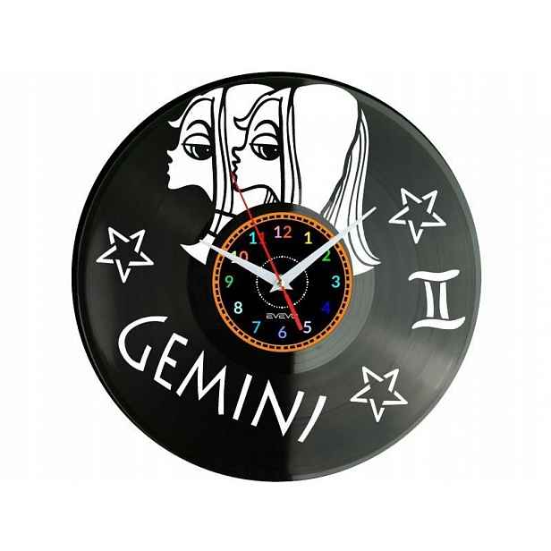 Gemini Dárek Originální dekorace do domu Hodiny z vinylové desky