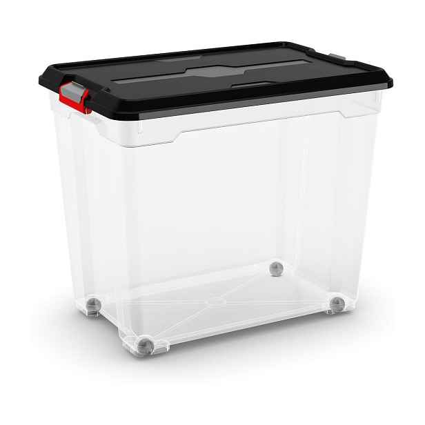 KIS Moover Box 008465BKWHTR Box 80 L, černý s kolečky