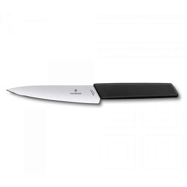 Nůž Swiss Modern, 15 cm, černý Victorinox 6.9013.15B
