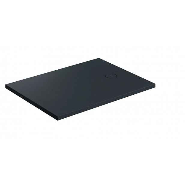 OMNIRES Aquarock M+ - Sprchová vanička 90x100 cm, matná černá AQUAROCK90-100BLV