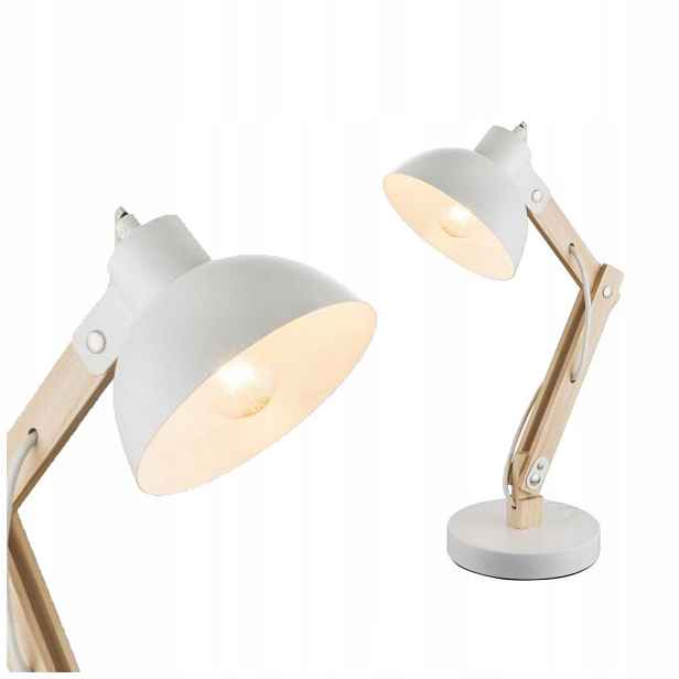 Skandinávská bílá stolní lampa Tongariro Globo