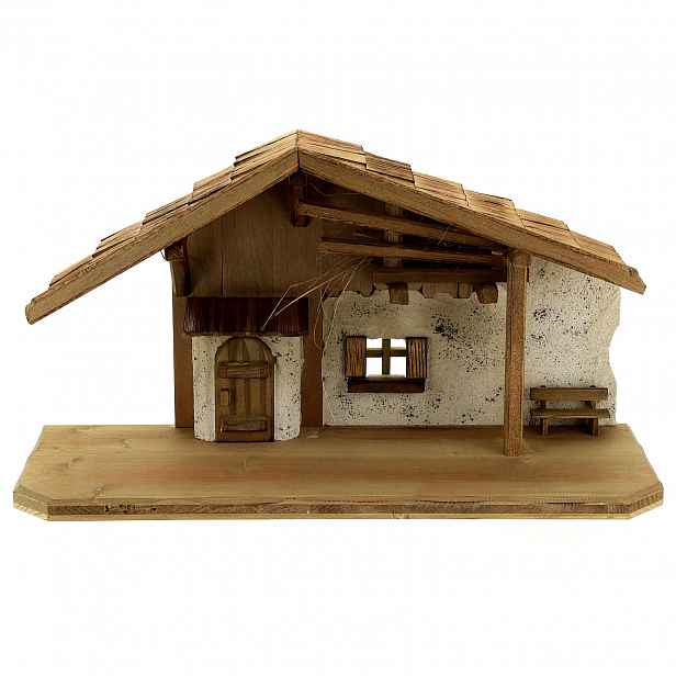 Vánoční Betlém Dekorace 55x21x32 CM Pro Figurky 10-13 CM