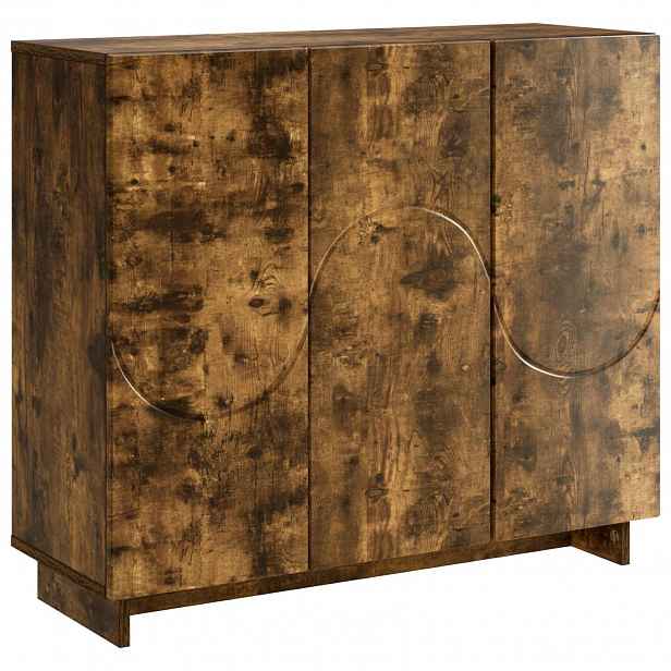 vidaXL Servírovací skříň Kouřový dub 85,5 x 31 x 75 cm