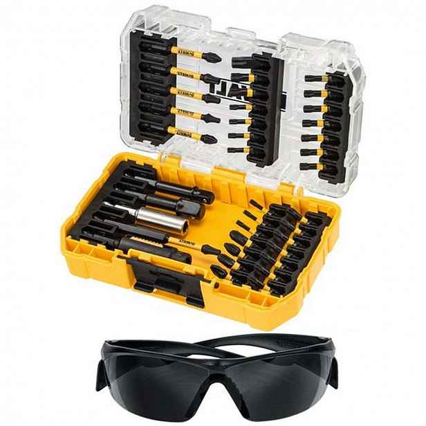 DeWALT - 38dílná sada bitů, pracovní brýle DT70733T