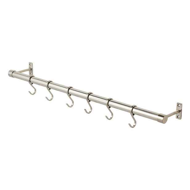 Nástěnný věšák nerezový v matně stříbrné barvě 70 cm Hang-It – Mette Ditmer Denmark