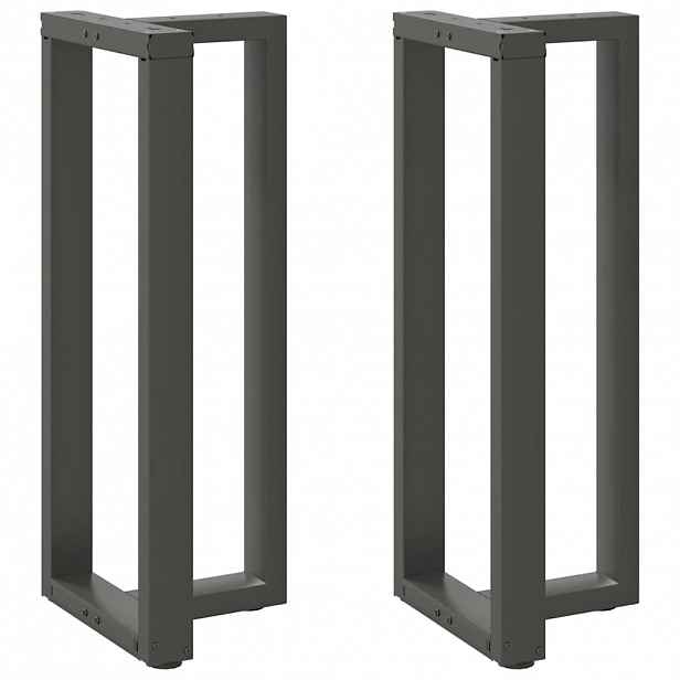vidaXL Nohy barového stolu ve tvaru T 2 ks antracitové 40 x 35 x (100-101) cm ocelové