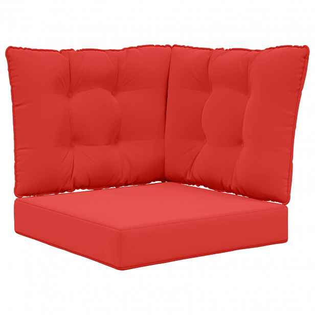 vidaXL Venkovní polštář na pohovku Polyester Červená 50,5 x 50,5 cm