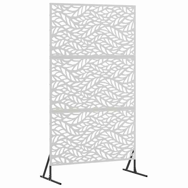 vidaXL Obrazovka pro soukromí 100 x 50 x 180 cm Nerezová ocel Stříbrná