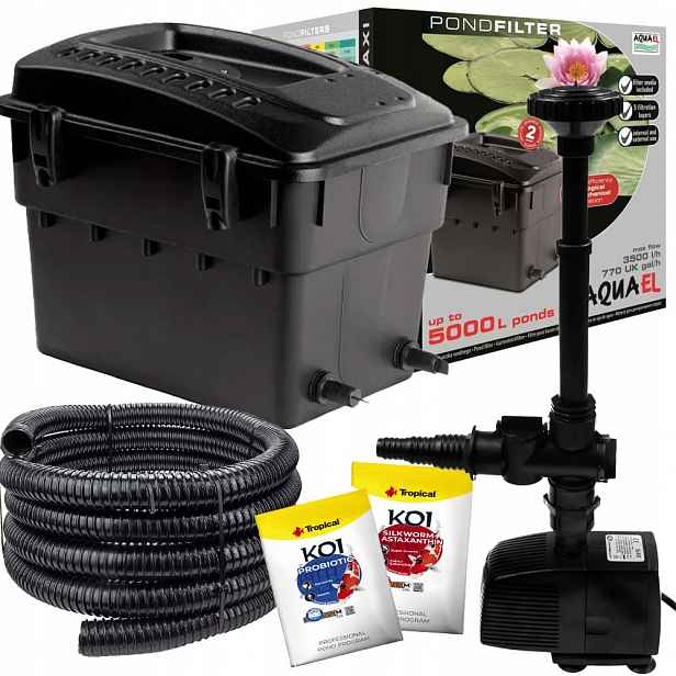 Aquael Filtr Maxi čerpadlo Aqua Nova NP-2000 sada Set 13 do očka Dárek