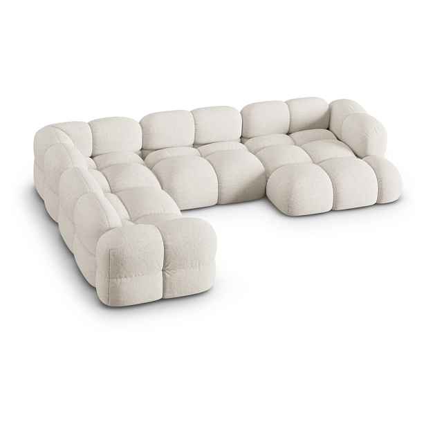 Béžová rohová pohovka (levý roh/do "U") Loretto – Cosmopolitan Design