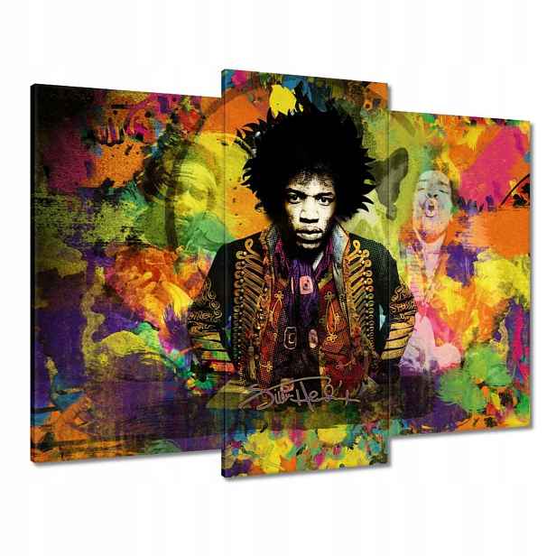 Obrazy 90x70 Jimmy Hendrix