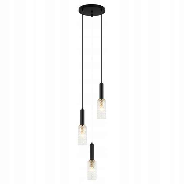 Závěsná lampa Italux Perola Led moderní černá