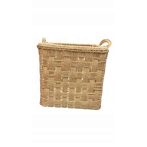 Notiva Home 30x30x30 offwhite pletený čtvercový koš