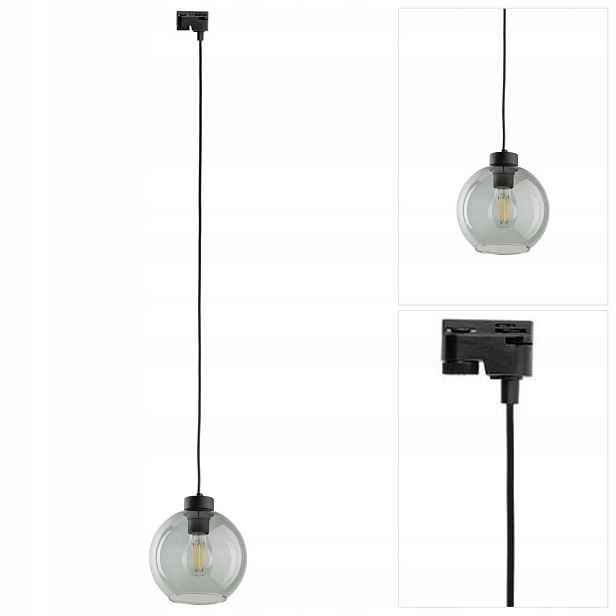 Černé kolejnicové osvětlení Tracer Cubus moderní nad stůl Tk Lighting