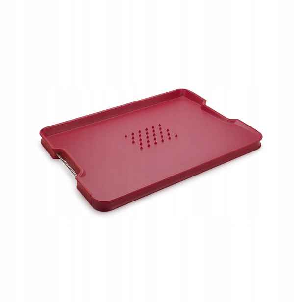 Krájecí prkénko L Cut&Carve Plus červené Joseph Joseph