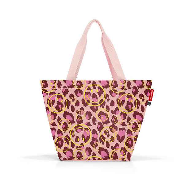 Nákupní taška přes rameno Reisenthel Shopper M Smiley® leo blush