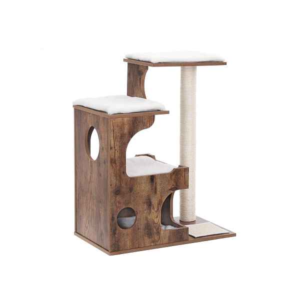 SONGMICS Kočičí škrabadlo Hidde 88 cm hnědé