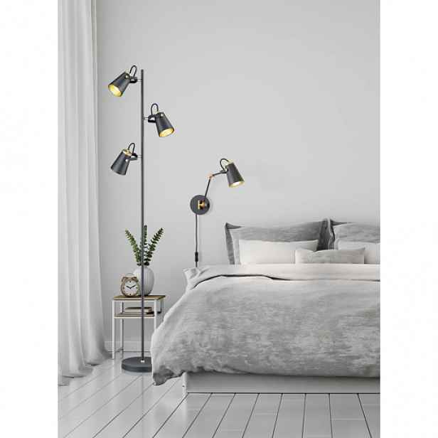 Trio Edward stojací lampa černá 408800332 TR408800332