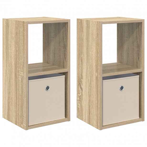 vidaXL Noční stolek 2 ks Sonoma dub 30,5 x 27 x 59,5 cm