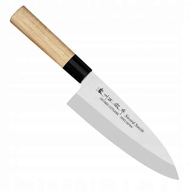 Satake Misaki Japonský ostrý Nůž Deba na filetování 56 Hrc 16,5 cm