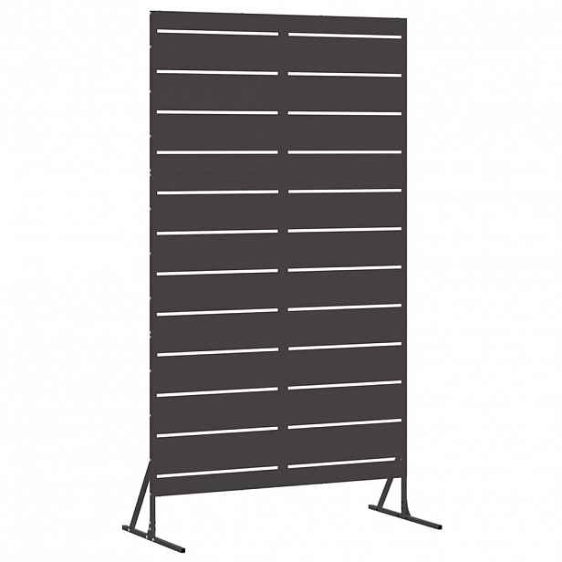 vidaXL Obrazovka pro soukromí 100 x 50 x 180 cm Ocel Černá