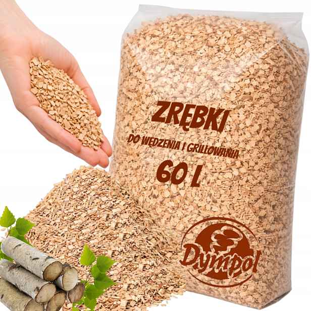 Březové štěpky pro uzení v udírně Borniak Kl 02 (1-3 mm) 15 kg Dympol
