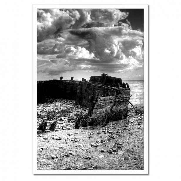 Plakáty v rámu 40x60 Černobílá fotografie lodí