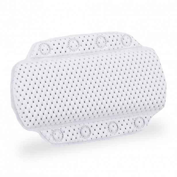 Relaxdays POLŠTÁŘ DO VANY Bílá PVC pěna 8 přísavek