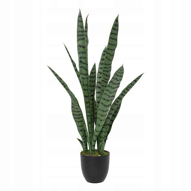 Umělá pokojová rostlina sansevieria Toby, 90 cm