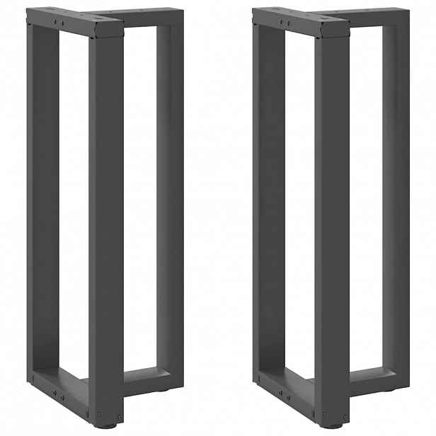 vidaXL Nohy barového stolu ve tvaru T, 2 ks, antracitové, 50 x 35 x (100-101) cm, ocel